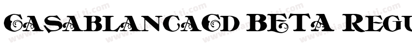 CasablancaCd BETA Regular字体转换